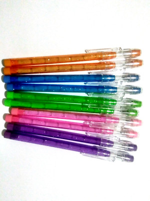 10 Multipoint Non-Sharpening Stackable  HB  Pencil With Matching Eraser