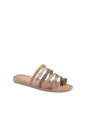 

Женские бежевые шлепанцы на танкетке со змеиным принтом DOLCE VITA 8,5 M, Бежевый, KAYLEE