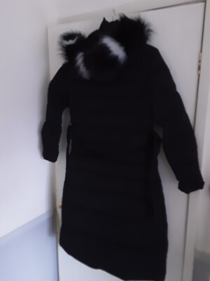 UK Women Ladies Extra Long Winter Coat Padded Quilted Puffa Jacket Warm Hooded