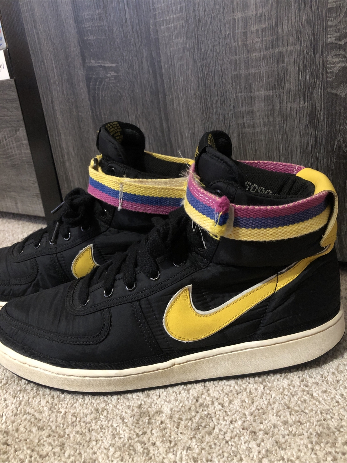 nike vandal black and gold