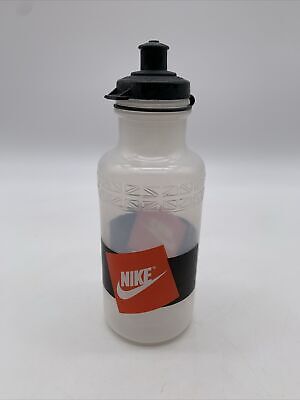 NIKE Vintage 90's 'Orange And Black  Water Bottle Nike Logo & Swoosh Made in USA