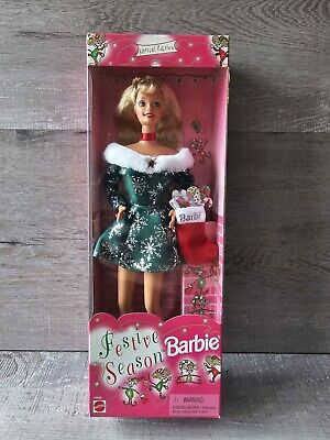 new festive season barbie 1997 christmas special edition mattel 18909 a 2 254959571266