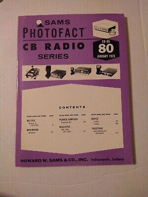 Vintage Lot SAMS Photofact CB Radio Series Manuals 1960 thru 1980.  Collectable