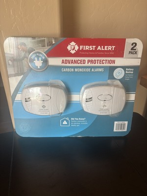 First Alert Advanced Protection Carbon Monoxide Alarms, 2 Pack