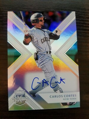 2018 Elite Extra Edition Autographs #82 Carlos Cortes AUTO Rookie RC