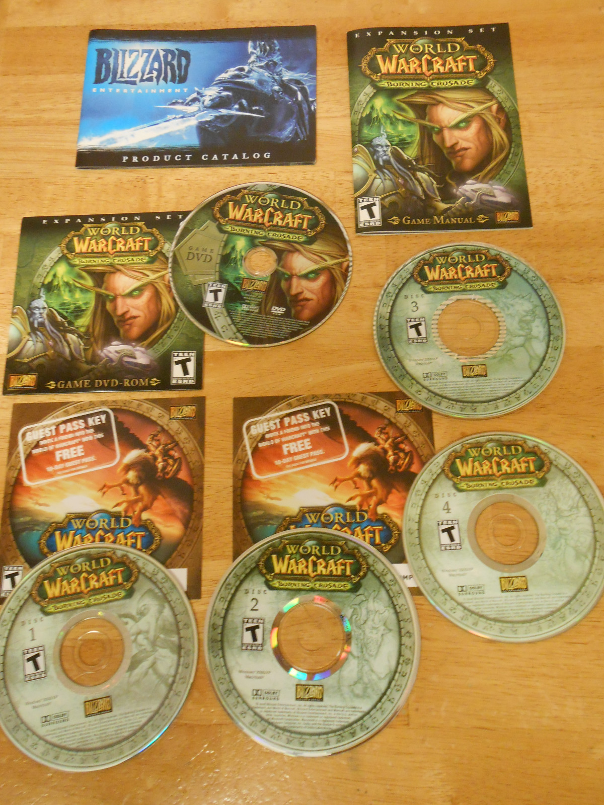 Lot of 5 World of Warcraft ,Burning Crusade,Wrath of the Lich King, & more