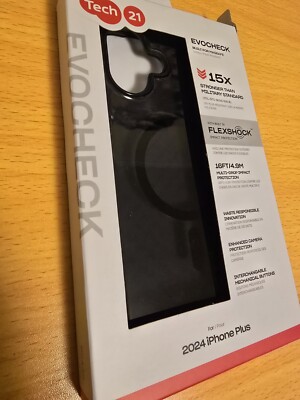Tech21 Evo Check for iPhone 16 Plus 6.7'' w/magsafe  Black/Smoke
