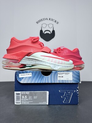 Nike KD 7 Xmas Christmas Eggnog 2014 707560-613 Preowned Men s Size 9.5