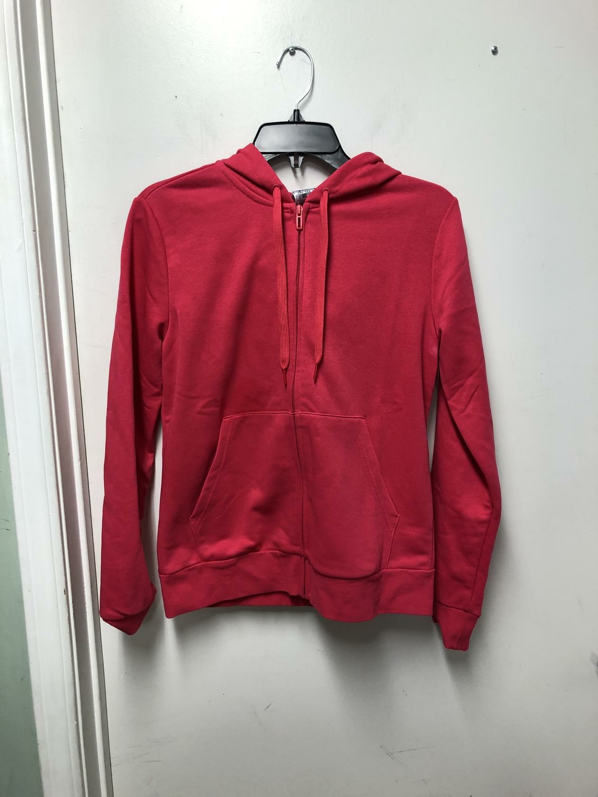Adidas Womens Essentials Linear Zip Up Hoodie GD2967 Hot Pink  Size Medium