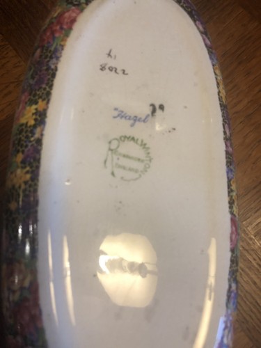 Royal Winton Grimwades  Chintz Canoe  Dish Bowl  Hazel  1930s