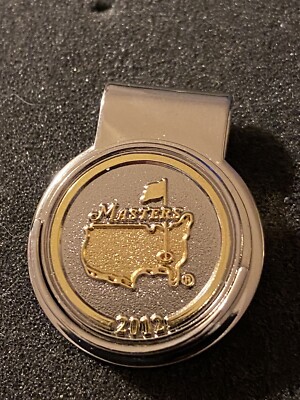 2012 Masters Championship Golf Ball Marker Won By Bubba Watson With Hat Clip