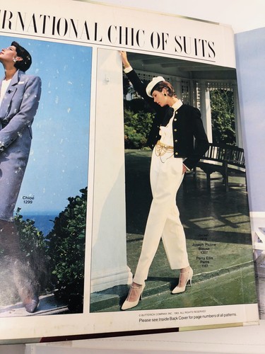 VTG 1984 Vogue Store Counter Pattern Book Fashion Catalog March