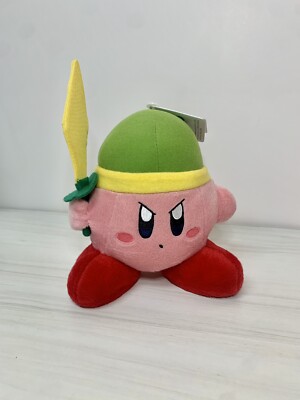 RARE~SWORD KIRBY Plush Sanei Japan Nintendo HAL Laboratory w/ Original Tags
