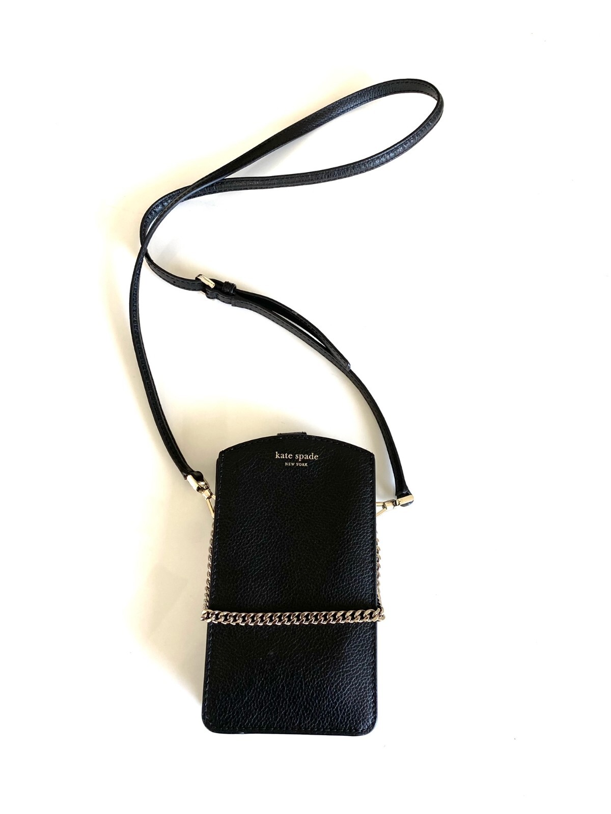 KATE SPADE Черный тонкий мини-чехол для телефона через плечо + держатель для карт, сумка-клатч WOC NEW