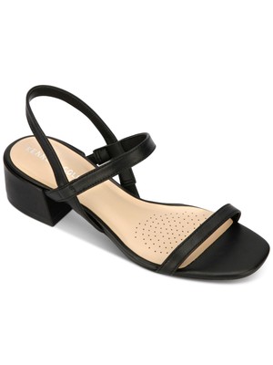 

KENNETH COLE NEW YORK Женские черные кожаные сандалии без шнуровки Maisie Slingback, Черный, KLS9102LE