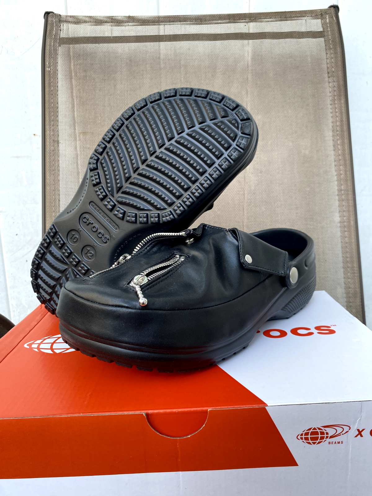 Size 10 Mens/12 Womens | Crocs Classic Clog x BEAMS Black