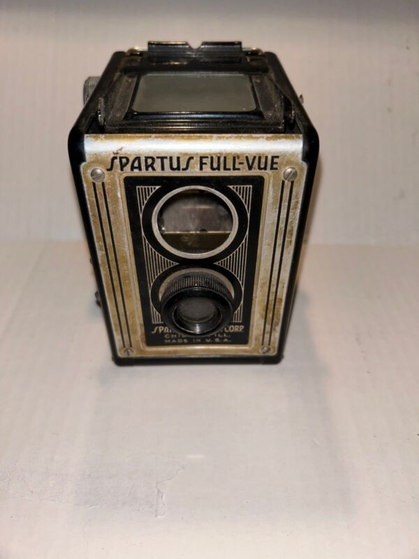 Vintage Spartus Full-Vue Box Camera Top View.  For Parts