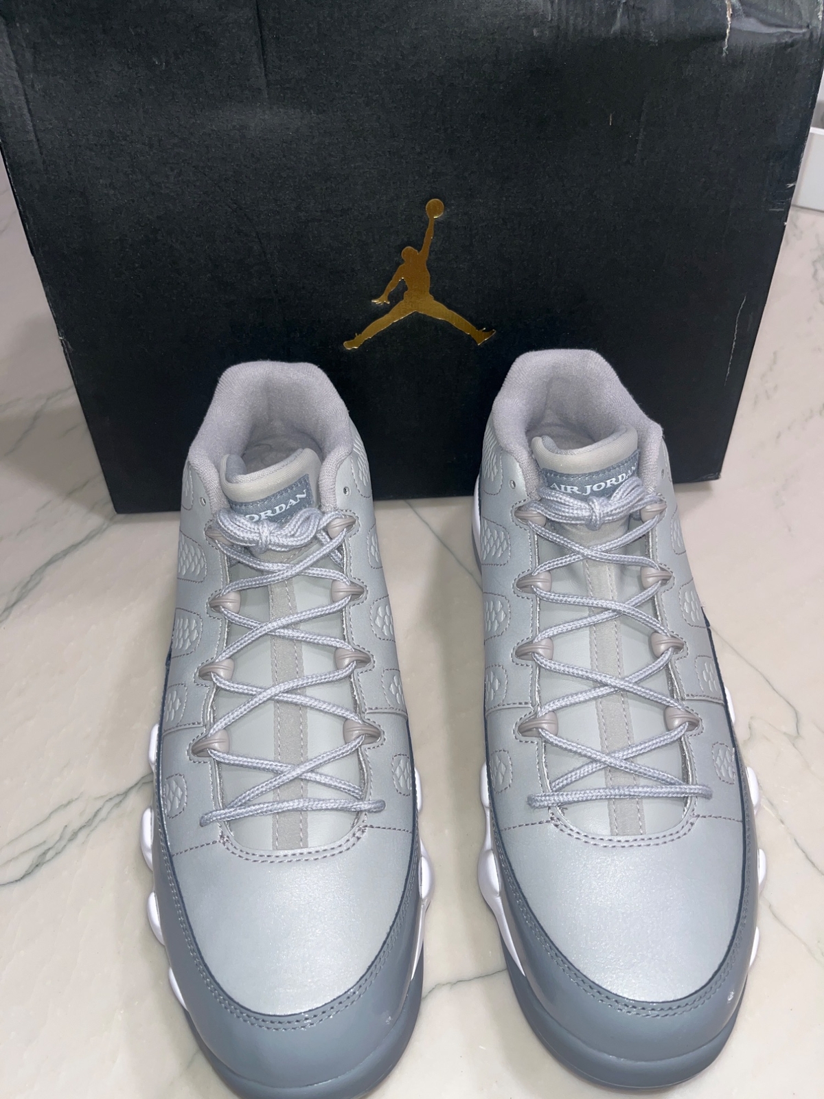 NIKE NIKE AIR JORDAN 9 IN MEDIUM GREY/ WHITE-COOL GREY 13 WITH BOX MENS
