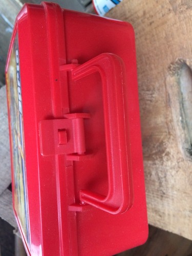 GI Joe Red Plastic Lunchbox (1990) and Thermos (1991) Hasbro, Aladdin Industries