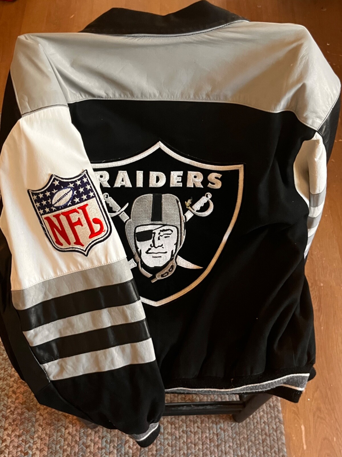 Jeff Hamilton RAIDERS ゲームシャツ 黒 2XL ワッペン Jeff Hamilton RAIDERS ゲームシャツ 黒 2XL ワッペン