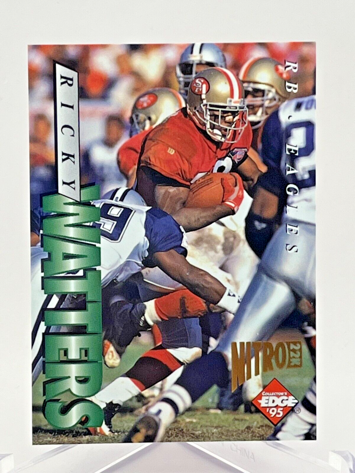 1995 Collector's Edge NITRO NFL Card #158 Ricky Watters