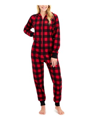 

FAMILY PJs Intimates Red Fleece Plaid, Красный