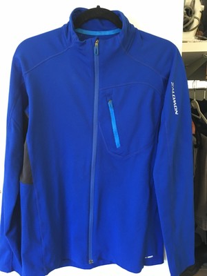 SALOMON Women's Midlayer Full Zip Up Jacket Large Acti Therm Vented Mock Neck