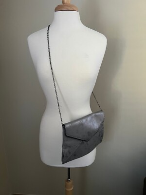 Silver Envelope Crossbody Purse NWT