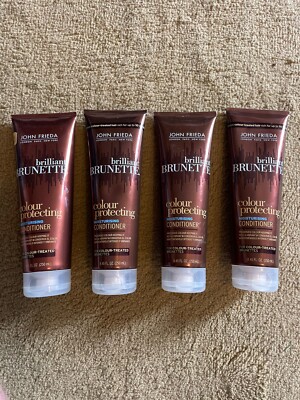 John Frieda Brilliant Brunette Colour Protecting Moisturizing Conditioner 4 Pack