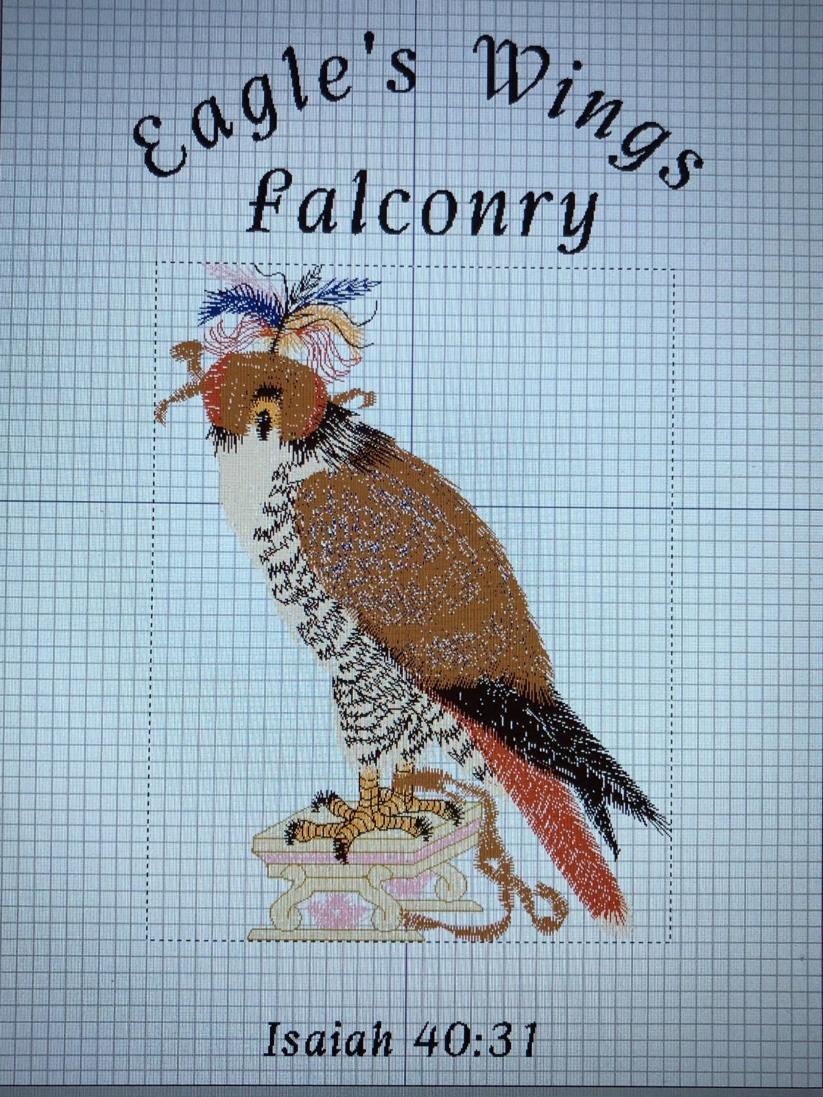 Peregrine Falcon Falconry Hunting Kitchen Tea Towel Custom Embroidery