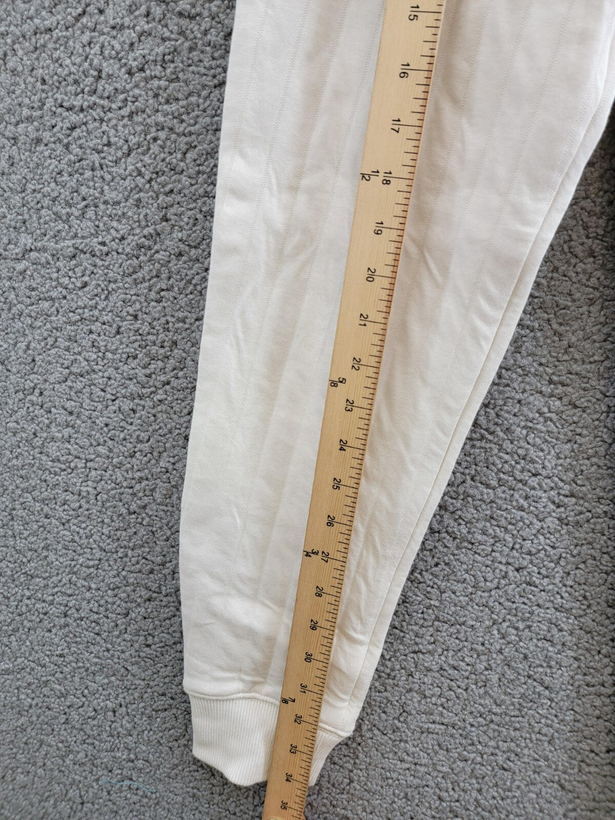 Polo Ralph Lauren Quilted Jogger Pant Big Girls L (12-14) Antique Cream Pull On - Picture 9 of 17