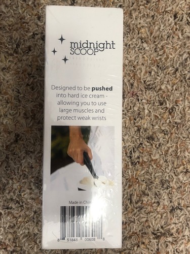 Midnight Scoop Ergonomic Ice Cream Scoop • 100% Stainless Steel • Dishwasher