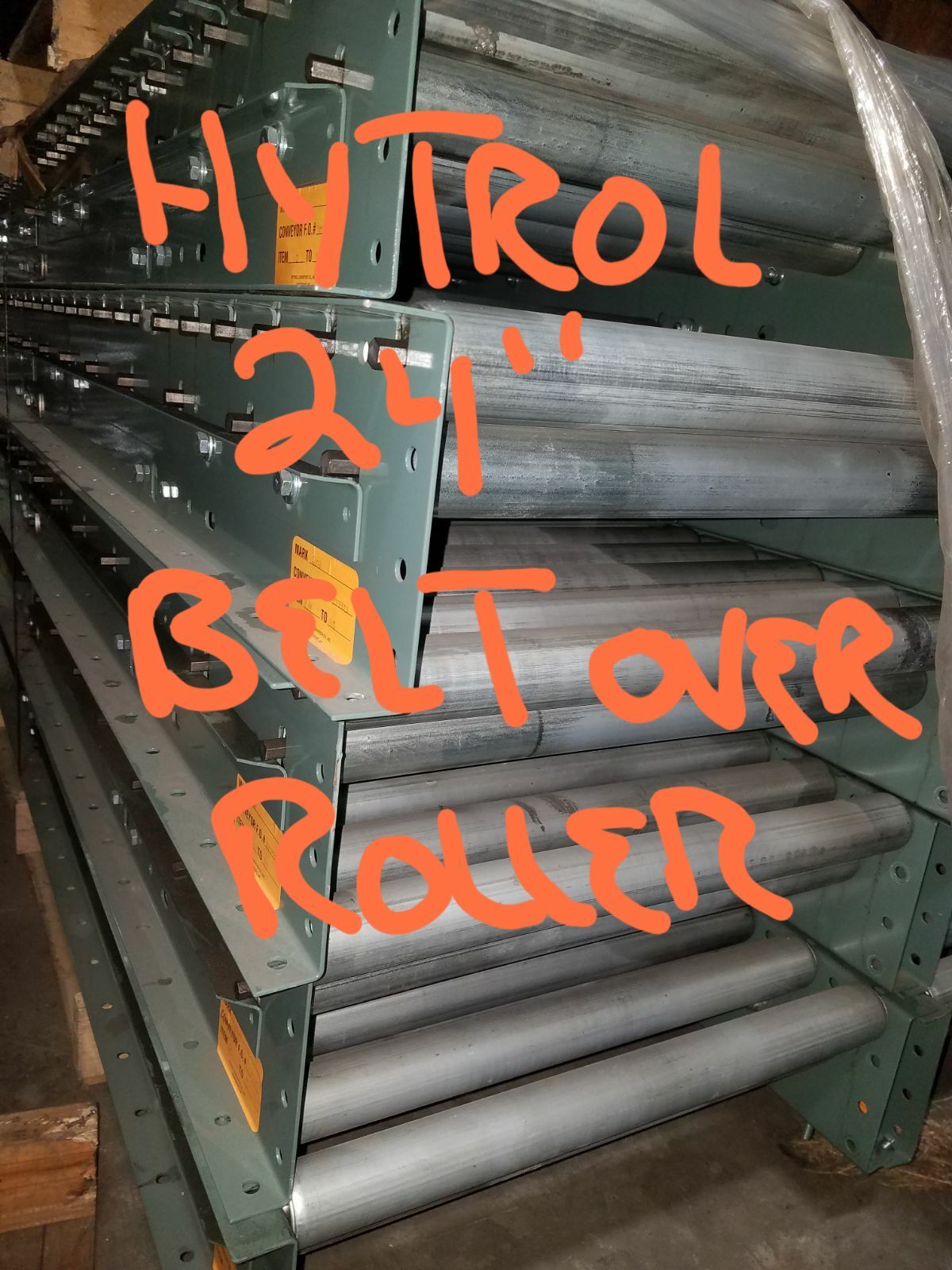 Hytrol Belt Over Roller Conveyor 24