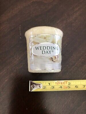 Yankee Candle WEDDING DAY Sampler 2" Tall Votive New, Wrapped