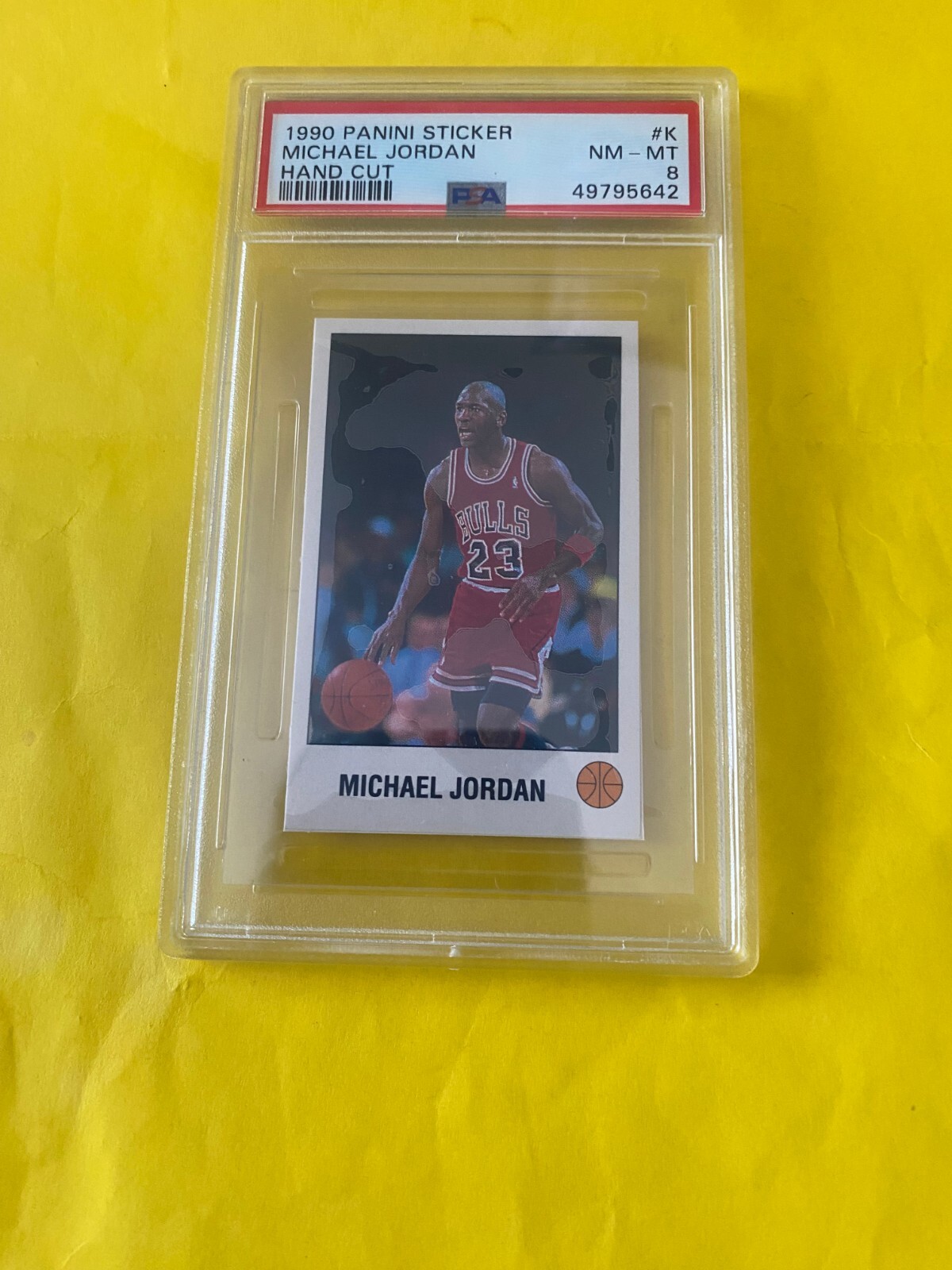 1990 PANINI STICKER MICHAEL JORDAN PSA 8 NM-MT # K | eBay