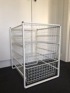 IKEA 3 DRAWER WIRE FRAME BASKETS STORAGE UNIT | Other Furniture