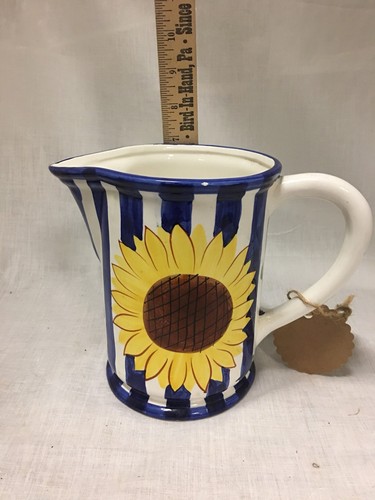 Sunflower Ceramic Pitcher