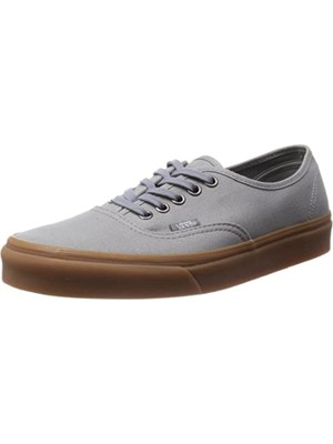 

VANS Женские серые кроссовки Skate Shoe Logo Аутентичные кроссовки на шнуровке с круглым носком, Серый, VN-0W4NDVT