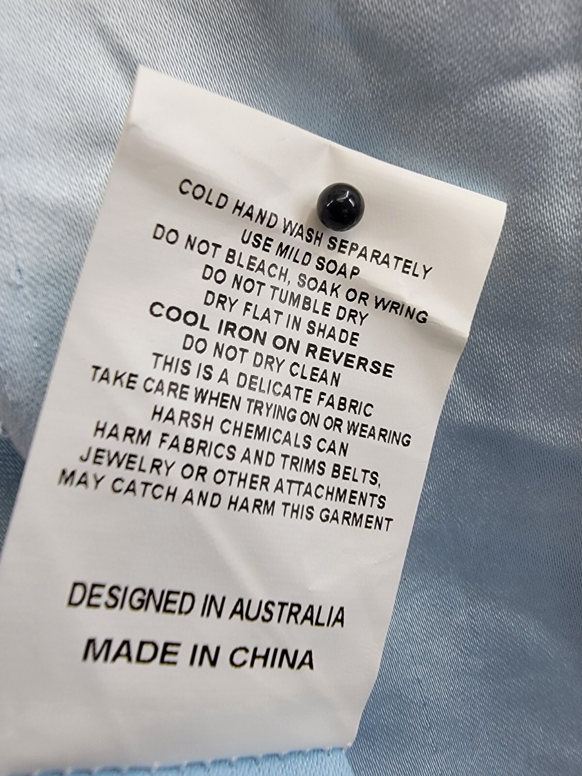 Elliatt Miami Cowl Neck Mini Dress Women's M Light Blue Solid Button Zip Closure - Picture 14 of 17