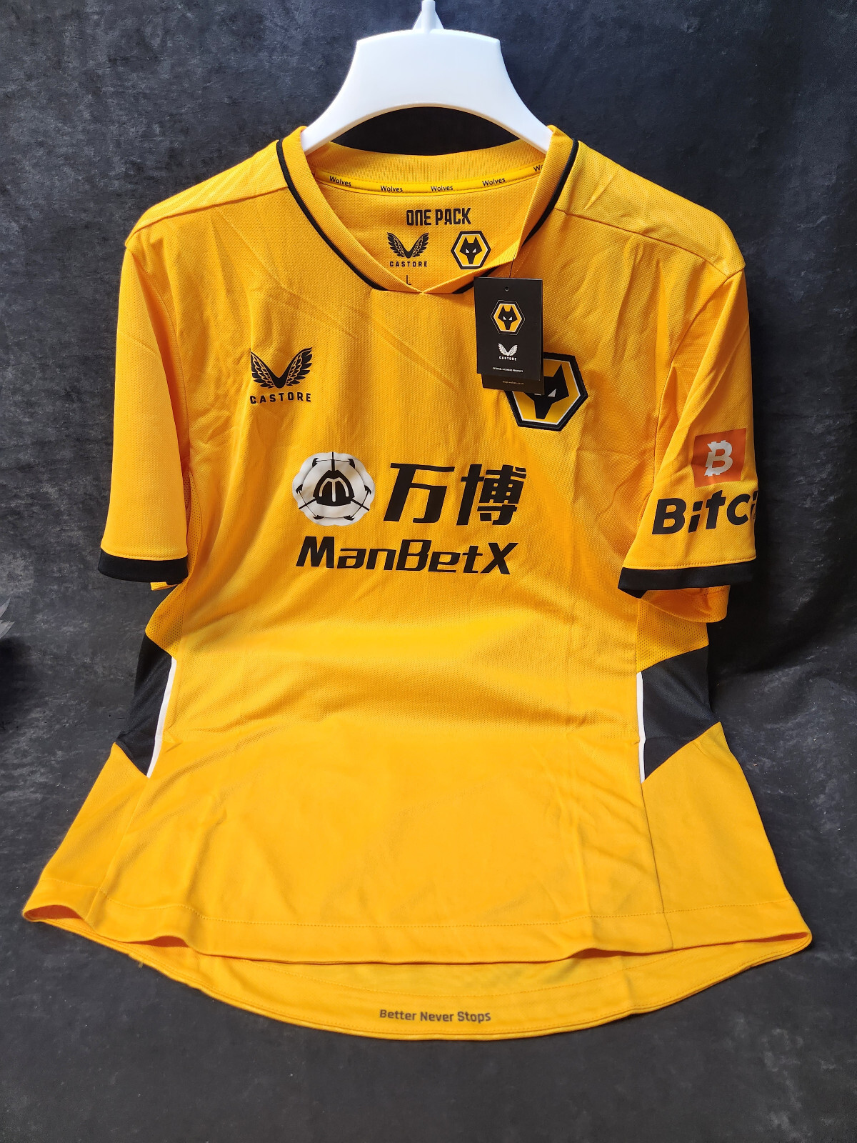 Wolverhampton Wanderers Wolves Authentic Home Jersey