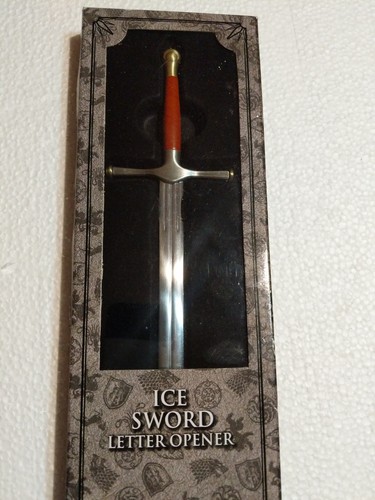 HBO Game of Thrones Eddard Stark Ice Sword Letter Opener Stainless Steel 9
