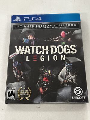 Watch Dogs Legion Ultimate SteelBook Edition PS4 New