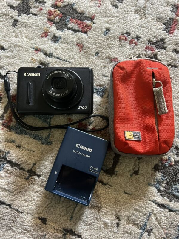 Canon Powershot S100 12.1mp Digital Camera - Black