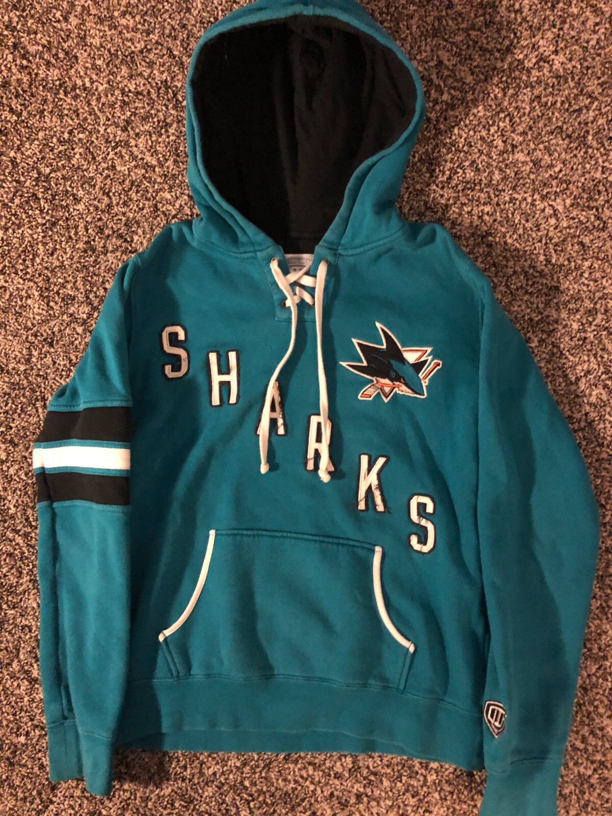 Womens Small Old Time Hockey San Jose Sharks Laced