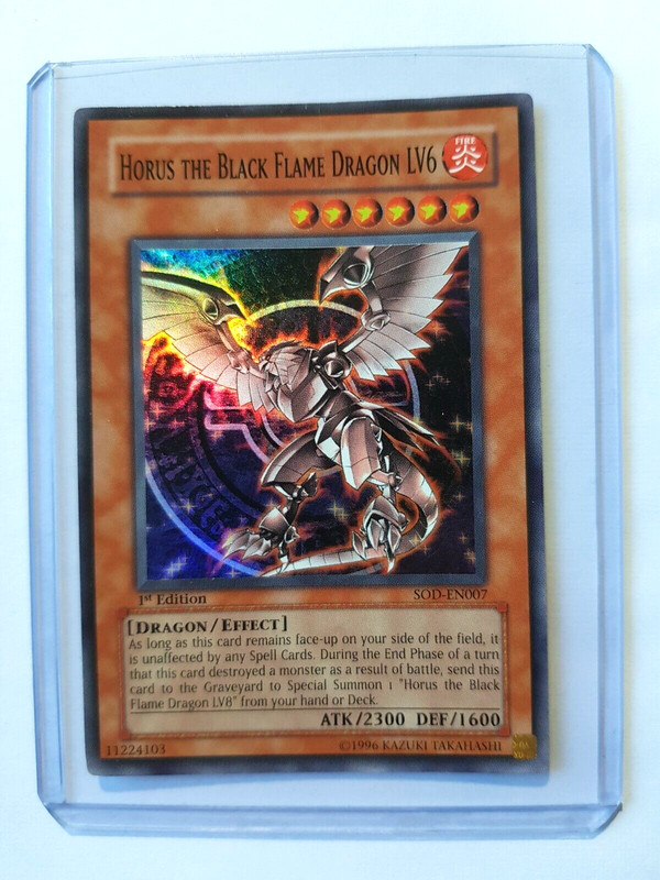 Horus Der Schwarzflammendrache Lv6 Sod-En007 Super-Rare 1 Auf Englisch Played