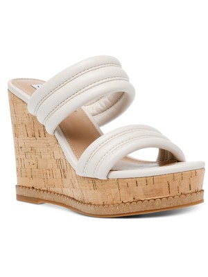 

STEVE MADDEN Женские босоножки цвета слоновой кости 1-1/2 дюйма на танкетке с отделкой PlatformTrim Wipeout, 7 м, Цвет слоновой кости, WIPE01S1