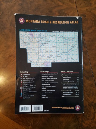National Geographic Maps Benchmark Montana Road & Recreation Atlas, 1st Edition