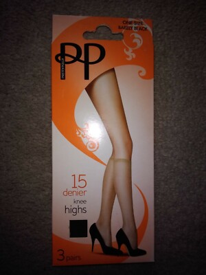 Pretty Polly 15 Denier Knee High Stockings One Size