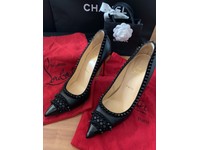 Demonia 5/" Platform Star Cutout Silver Glitter Stud Strap Sandals Goth Punk 6-10
