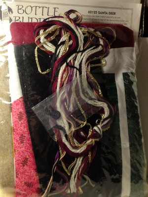 Dimensions Bottle Buddies Santa Mouse Fabric & Felt Kit